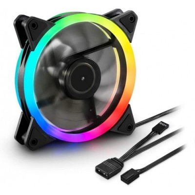Image de Ventilateur de lumière LED multicolore 140 mm x 140 mm (boîtier)