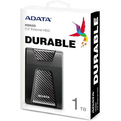 Image de ADATA DashDrive Durable HD650 1 To 2,5" Disque dur externe anti-choc - Noir