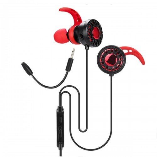 Image de Écouteurs Stéréo intra-auriculaire avec microphone pour jeu GE-109 pour Cellulaire, PC, PS4, Xbox One, câble 1.2m