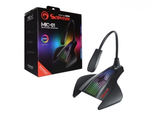 Image de Microphone Marvo Scorpion Mic-01 Gaming RGB USB