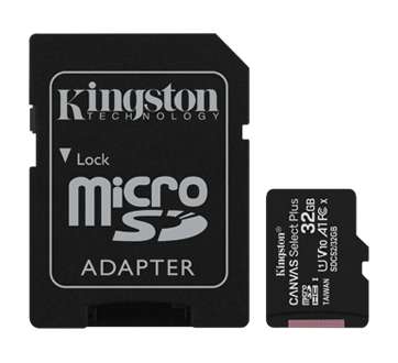 Image de Kingston Canvas Select Micro SDHC+Adaptateur 32Go