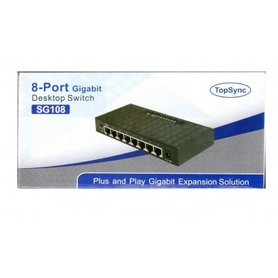 Image de Commutateur Gigabit Ethernet Top Sync SG108 8 ports 10/100/1000