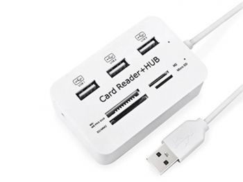 Image de Combo lecteur de carte hub USB 3 ports