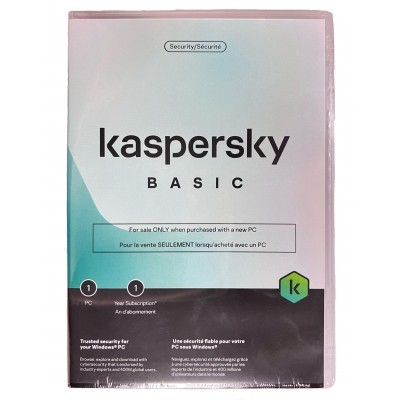 Image de Kaspersky Basic/Antivirus (DVD) Licence OEM 1 utilisateur, 1 an (PC uniquement)