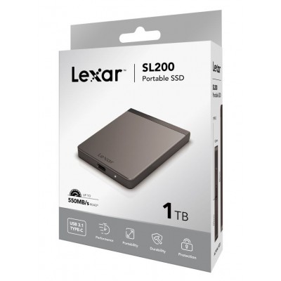 Image de Lexar 1TB SL200 Portable USB 3.1 Type-C External SSD, Nouveau