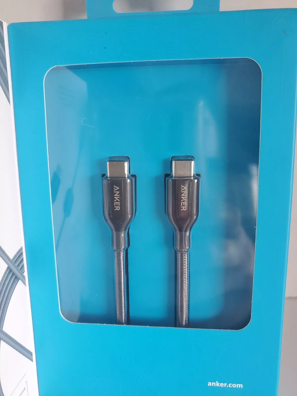 Image de Câble de charge en nylon Anker PowerLine + 6 pieds USB-C vers USB-C 2.0 poche de voyage