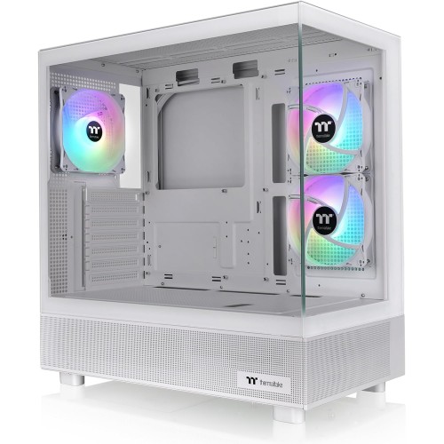 Image de Thermaltake View 270 Plus Noir ou blanc Blanc 3xARGB VENTILATEUR 120 mm Double Verre Trempé