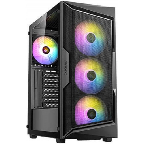 Image de Boîtier de jeu ATX Antec AX61 Elite avec 4 ventilateurs ARGB de 120 mm et panneau en verre (noir)