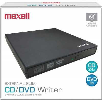 Image de Maxell 199695 Graveur DVD externe mince 8X