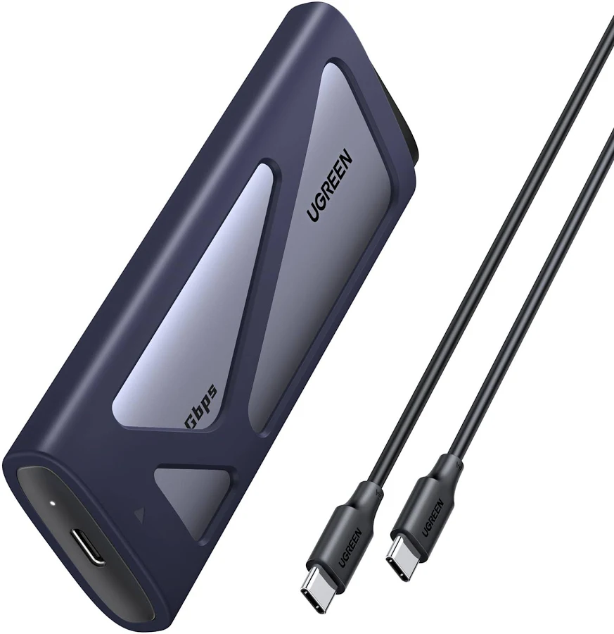 Image de Bo&icirc;tier pour disque dur SSD SATA NVMe M.2 10 Gbit/s UGREE